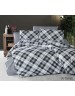 Євро комплект постільної білизни з ромбовим принтом, Ранфорс