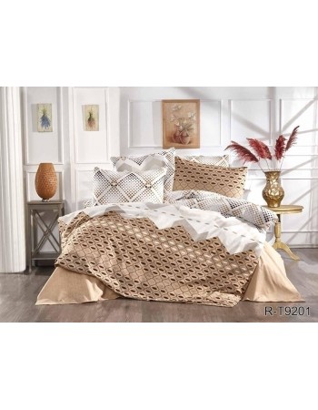 Постіль євро з абстрактним принтом