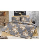 Постіль євро з квітковим принтом