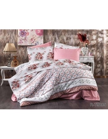 Постіль євро з квітковим принтом