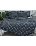 Постіль євро в клітинку