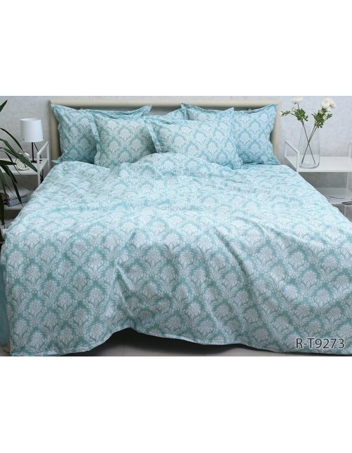 Євро комплект постільної білизни з абстрактним принтом, Ранфорс