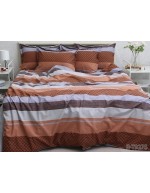 Постіль євро у різнокольорову смужку