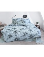 Постіль євро з квітковим принтом