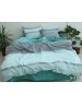 Євро комплект постільної білизни з візерунком, Сатин люкс