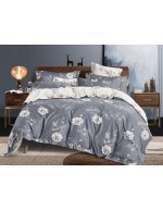 Постіль євро з квітковим візерунком Постіль євро з квітковим візерунком