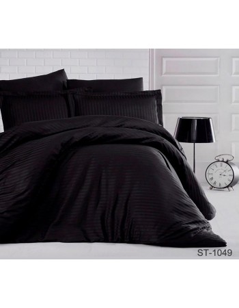 Постіль євро однотонна чорного кольору