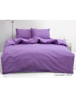 Постіль євро однотонна лавандового кольору