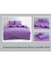 Євро комплект постільної білизни однотонна лавандового кольору, Ранфорс