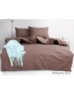 Постіль євро однотонна світло-коричневого кольору