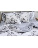 Євро комплект постільної білизни з квітковим принтом, Ранфорс
