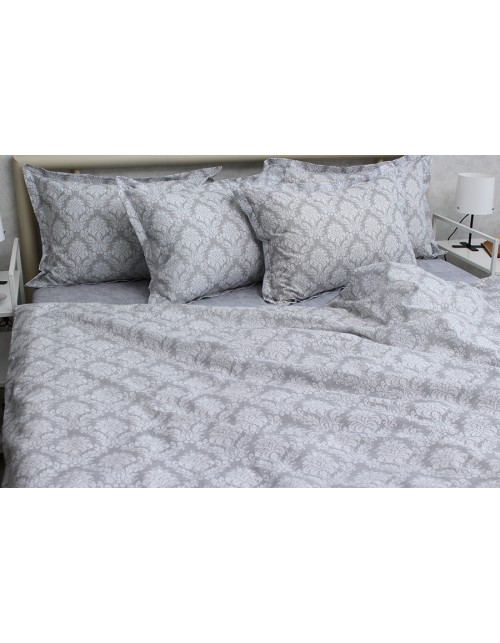 Євро комплект постільної білизни з абстрактним принтом, Ранфорс