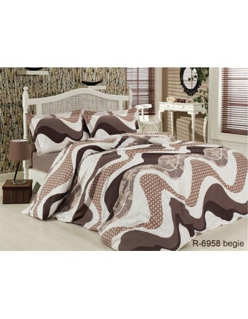 Постіль євро з абстрактним принтом