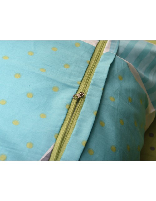 Євро комплект постільної білизни з геометричним візерунком, Сатин люкс