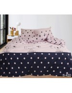 Постель евро в горошек с мишками