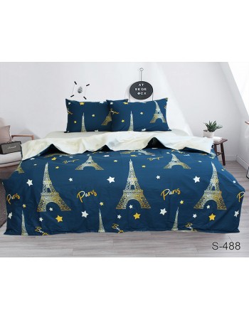 Постіль євро з ельфової вежі та зірок