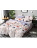 Євро комплект постільної білизни з квітковим принтом, Сатин люкс