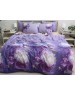 Євро комплект постільної білизни з великими квітами, Сатин люкс