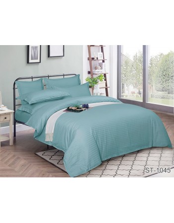 Постіль євро однотонна бірюзового кольору