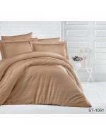 Постіль євро однотонна кавового кольору