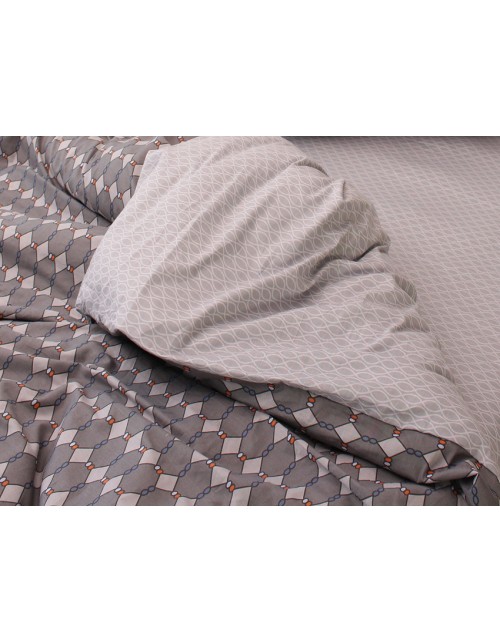 Євро комплект постільної білизни з візерунком, Сатин люкс